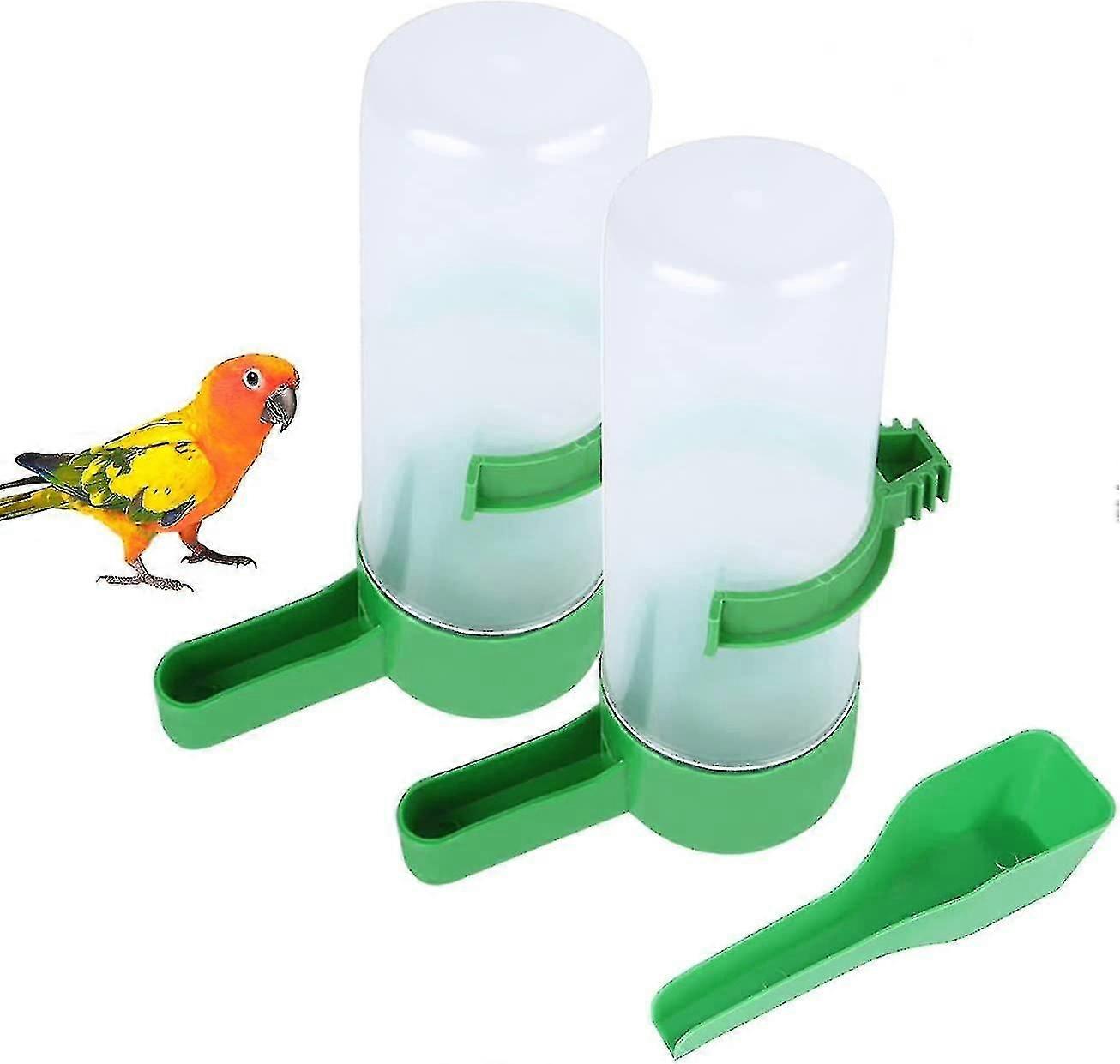 2er Pack Automatische Vogelfütterung Spender Vogel Wasserflasche Trinker Behälter Wasserspender Clip Hängen In Vogelkäfig Für Papageien 60/150 ml
