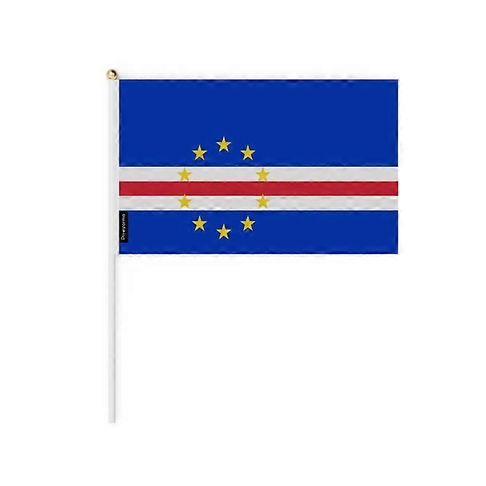 Mini Flag - Cape Verde - 30 x 45 cm - 100 pieces - Polyester - Lightweight - Double-sided