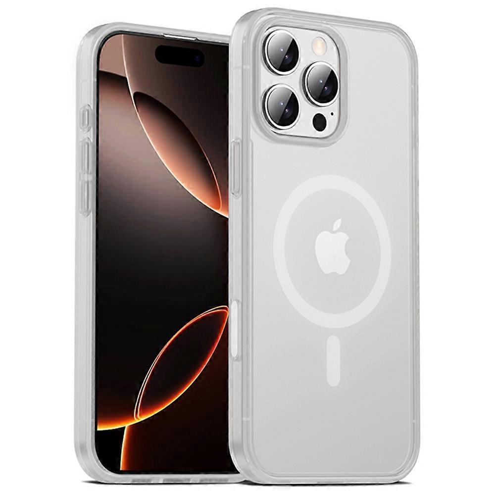 IPAKY For iPhone 16 Pro Magnetic Case Shockproof TPU+PC Matte Phone Back Cover