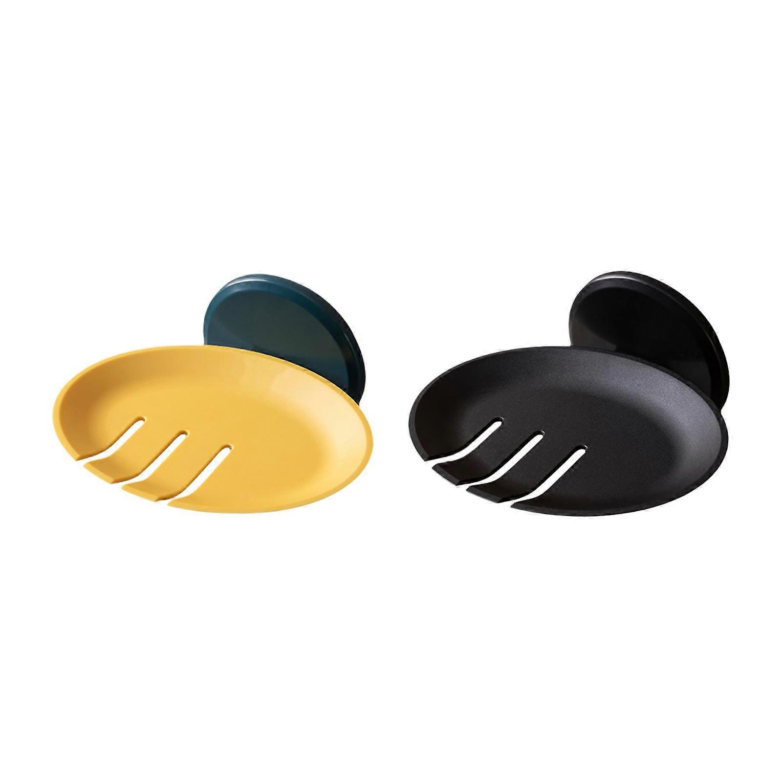 2 Soap Box Bathroom Wall Mounted Soap Dish Self Draining