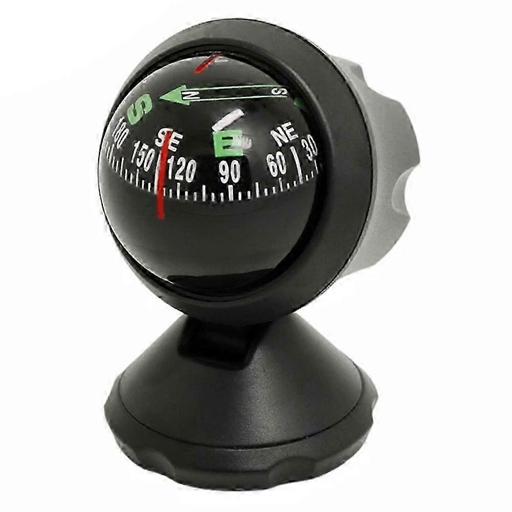 LC550A Adhesive Base Car Dashboard Mount Adjustable Angle Compass Ball for Vehicle Navigation