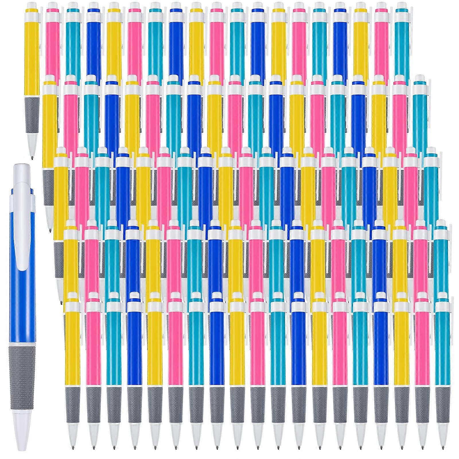 200 Count Retractable Ballpoint Pens Bulk, 0.7 mm Black Ink Click Pens for Office, School Supplies, Gifting for Students
