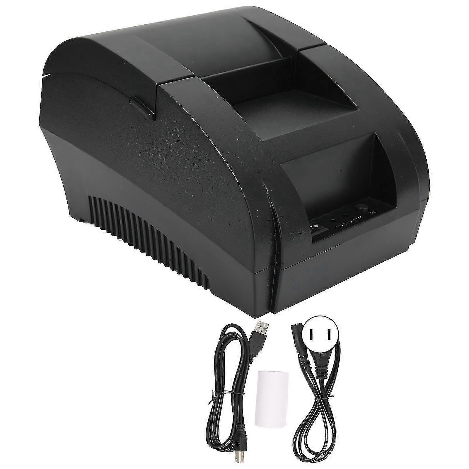 Label Printer 90mm/s Fast Printing Speed High Resolution Space Saving Design Thermal Printer 100V to 240VUS Plug