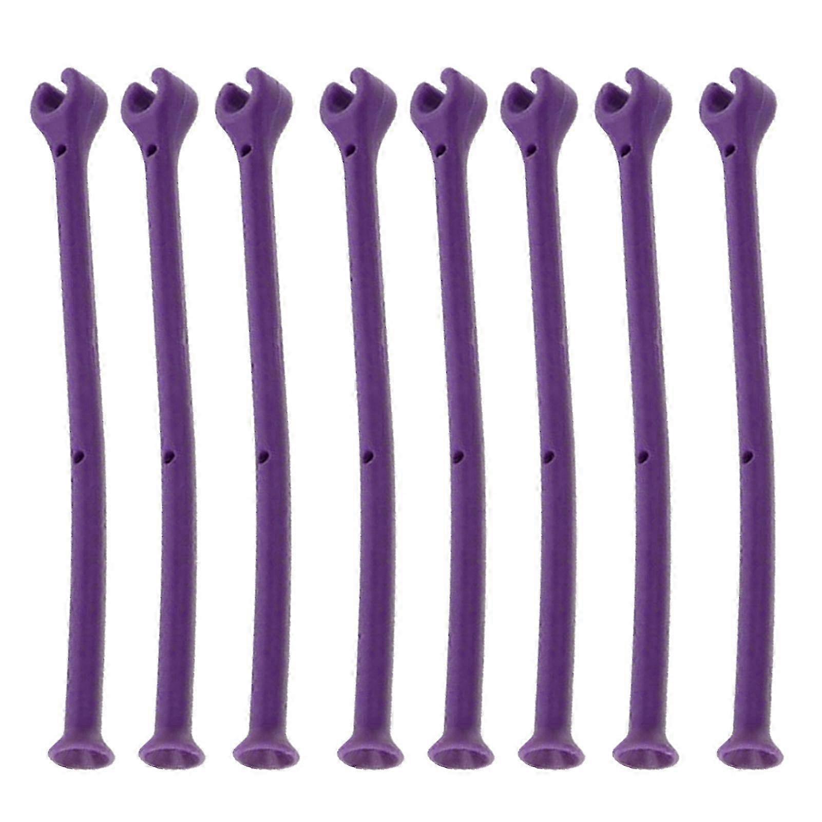 Dishwasher Attachment with 8 Pieces of Stemware Protectors Tether Silicone Flexible Holders for Top/Bottom Rack BPA-Free