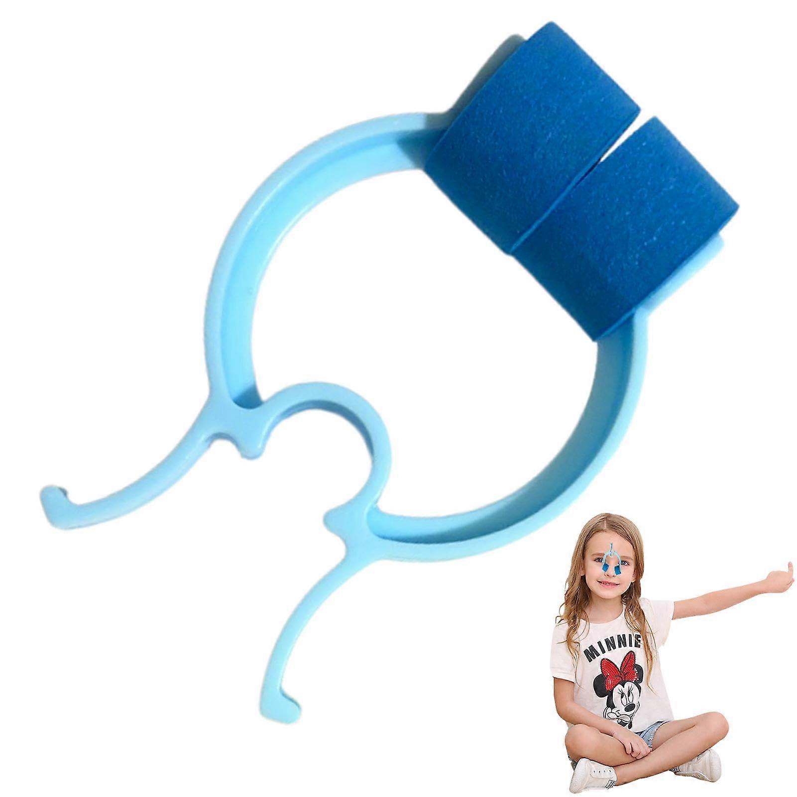 Nose Clip for Swimming - Waterproof Small Blue Nosebleed Clip for Kids and Adults, Comfortable Fit, Durable Design