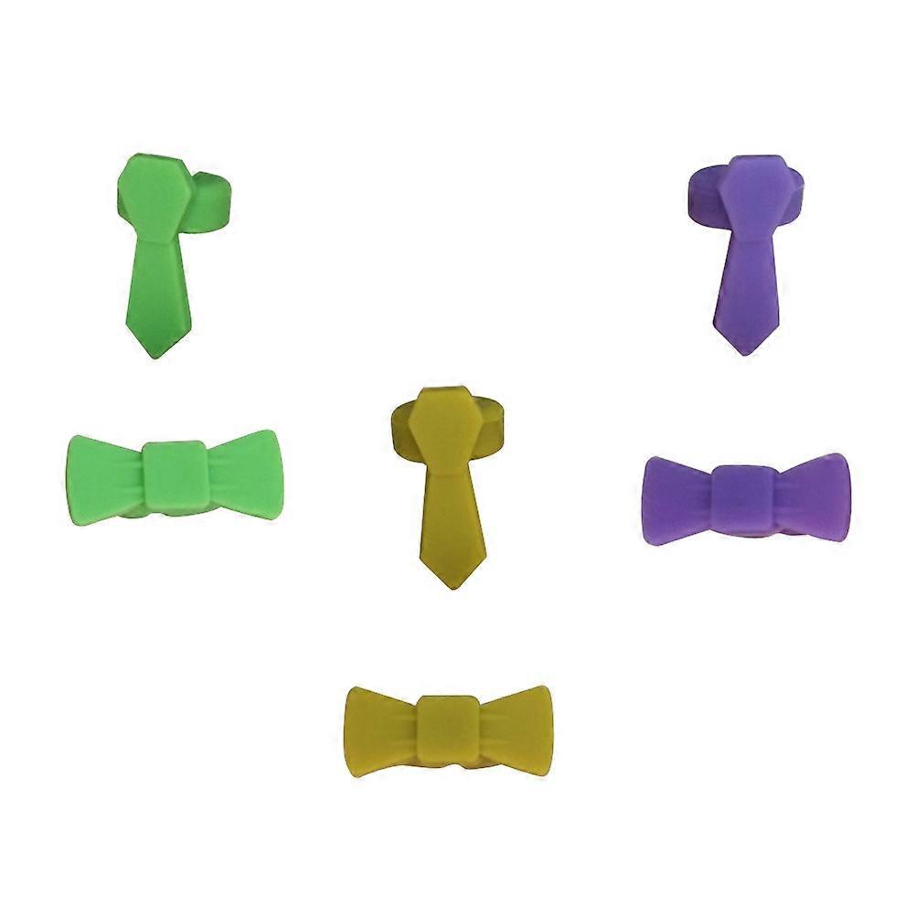 Food Grade Silicone Glass Tags, Shockproof and Washable, Ideal for Social Functions