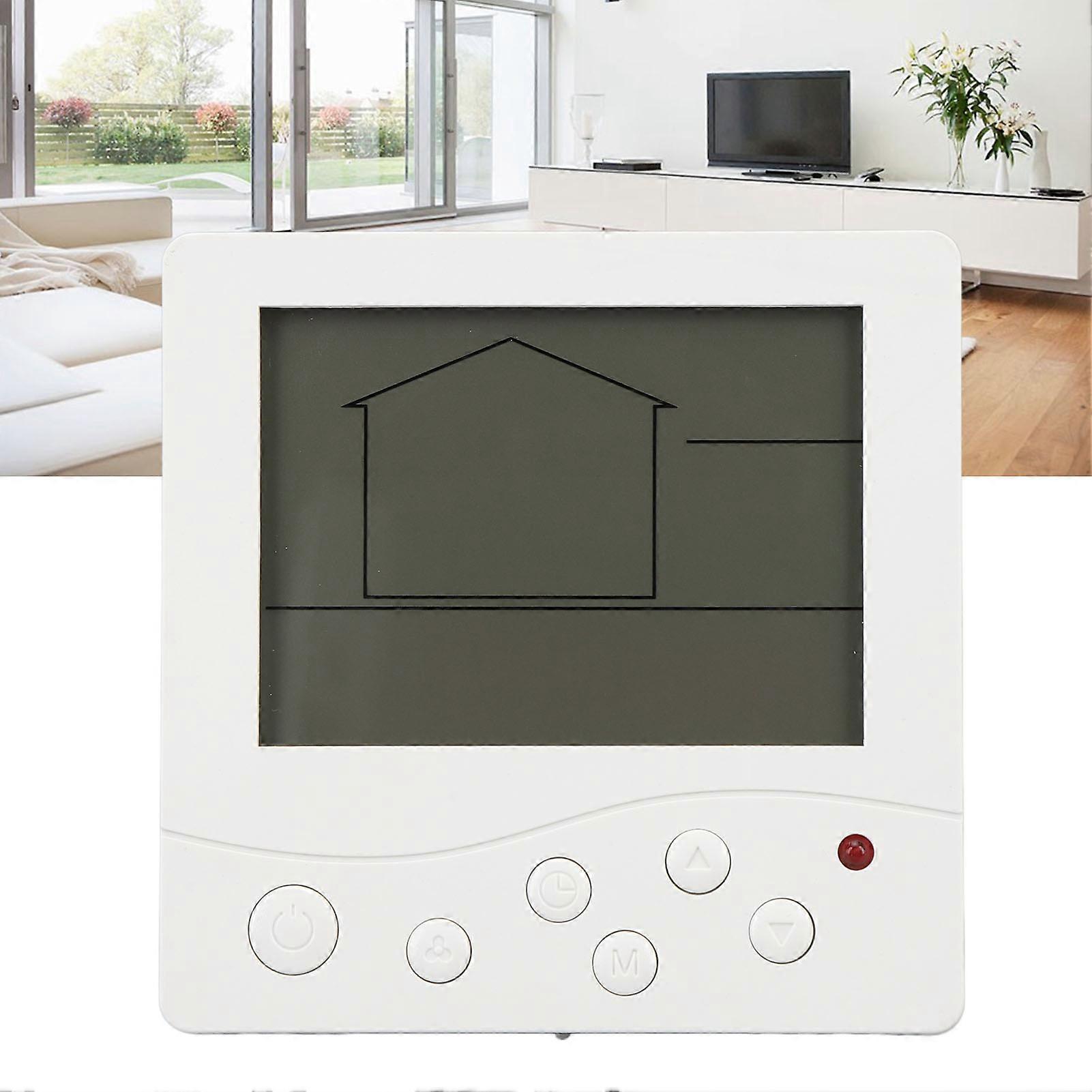 Air Conditioner Control Panel LCD Display Screen High Accuracy Temp Sensor AC Thermostat for Residential Commercial 220V 