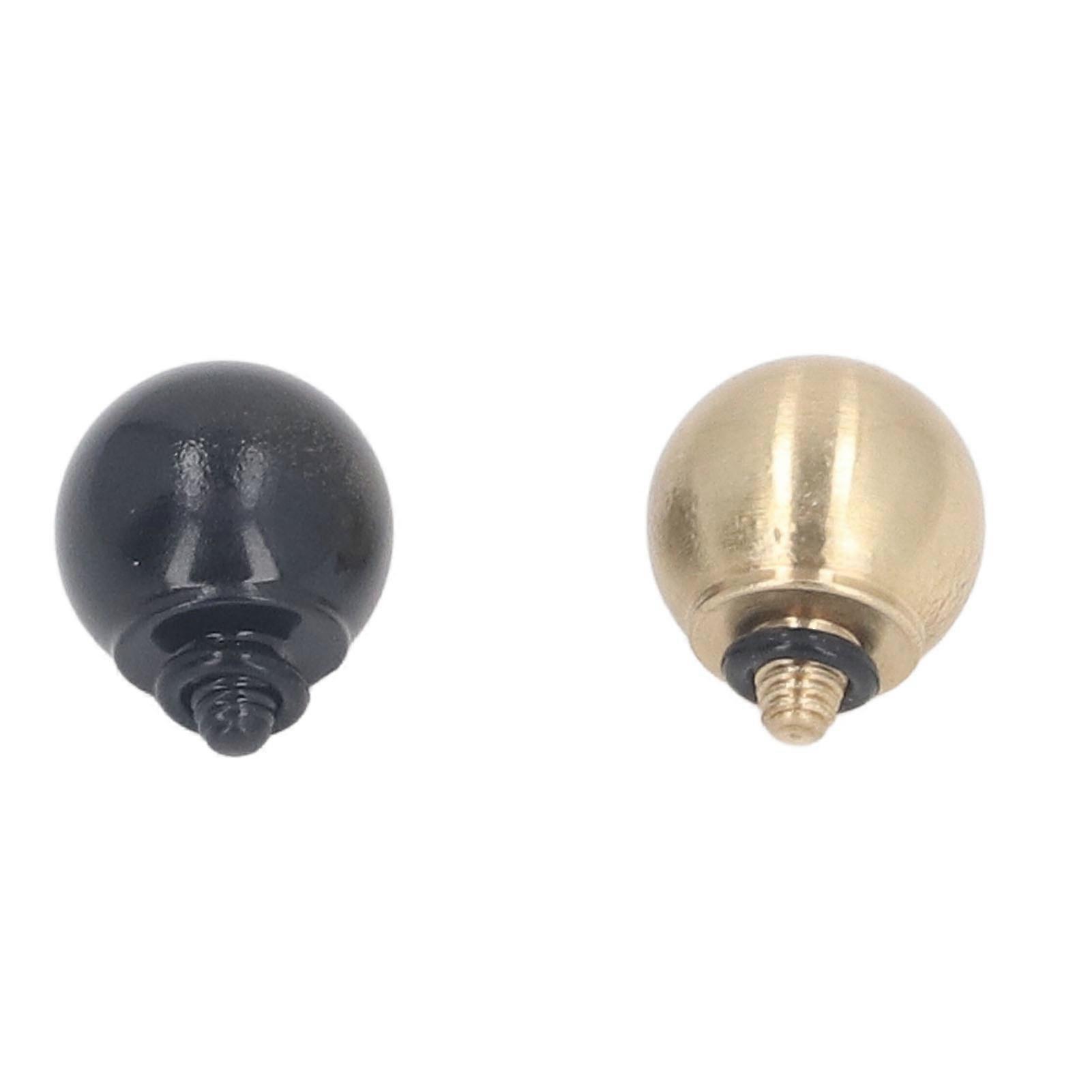 2Pcs Ball Shape Camera Shutter Button Replacement Brass Soft Shutter Release Button for Tapered Thread DSLR SLR Camera 