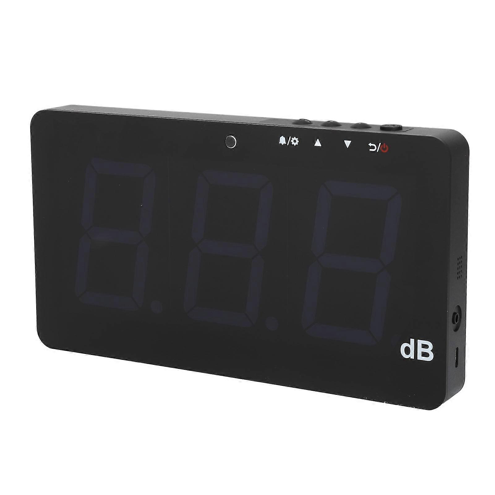 Sound Level Meter with Alarm Wall Mounted Noise Tester 9.6 Inch LCD Display Decibel Meter for Home Factory Office 