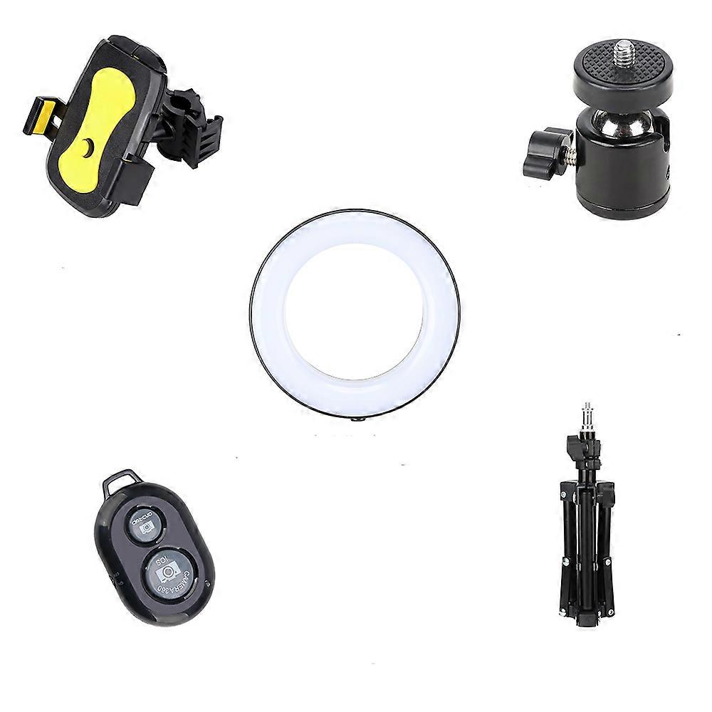 Portable 8" LED Ring Light with Stand - USB Powered, Adjustable Brightness & Modes