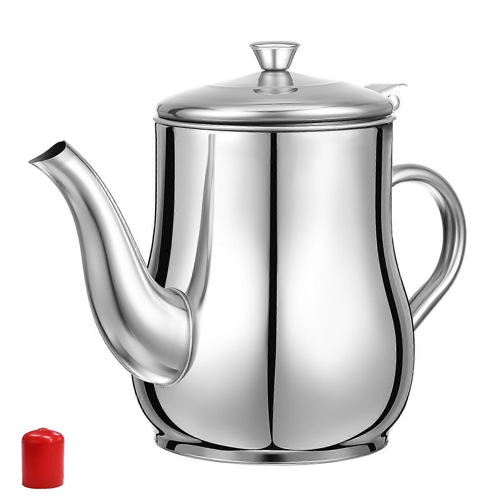 Stainless Steel Oil Pot with Filtering Functionality for Modern Kitchens
