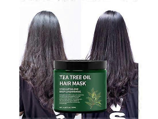 Tea Tree Oil Hair Mask, Soothing for Itchy Scalps and Dandruff, Conditioner and Deep Moisturizer Treatment for Dry Damaged Hair