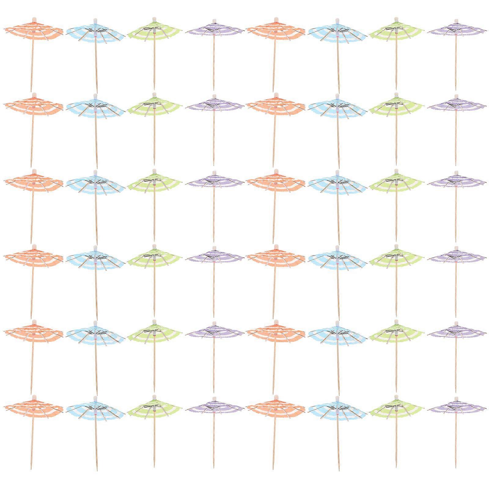 50pcs傘カクテルピックドリンク傘カクテルピックカクテル傘スティックドリンク用