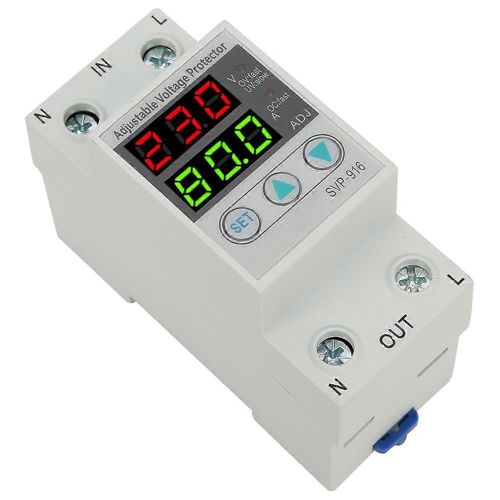 SVP‑916 230V Adjustable Automatic Over Under Voltage Reset Protection Device