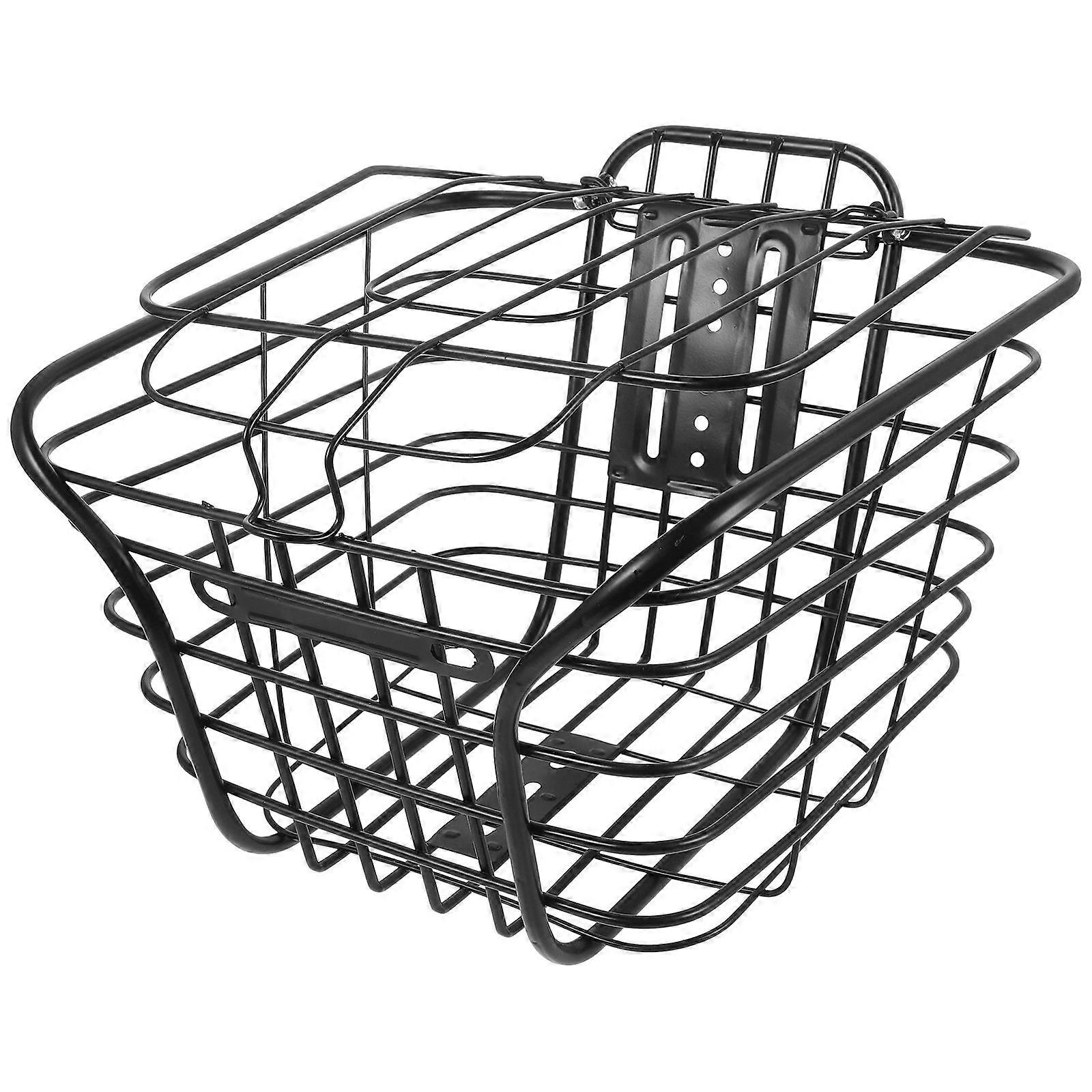 Durable Hanging Bike Basket with Spacious Rear Storage Rack for Electric and Traditional Bicycles – Convenient Daily Essentials and Grocery Carrier
