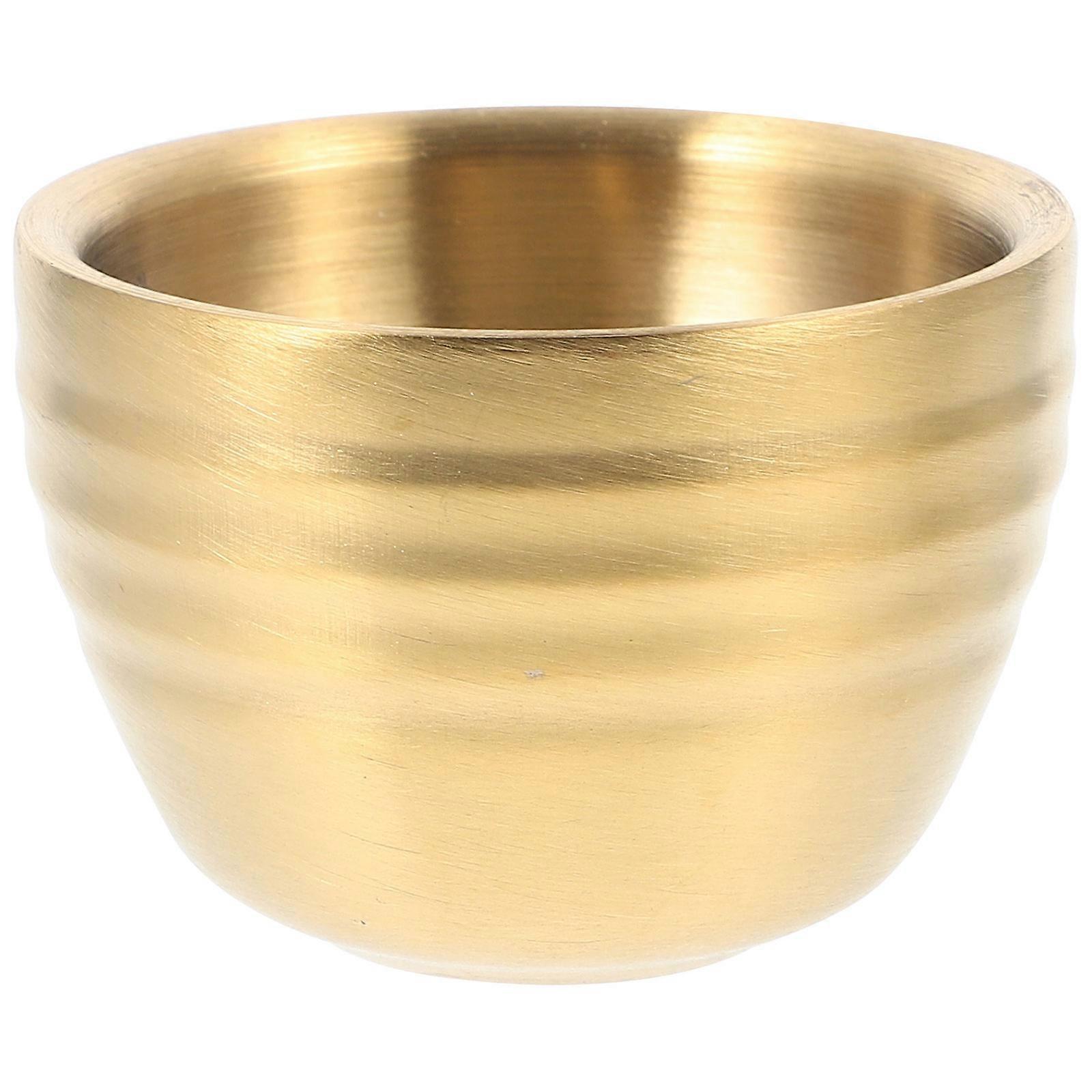 Tea Cups Stainless Steel Cup Restaurant Lightweight Double-layer Insulation 1Set