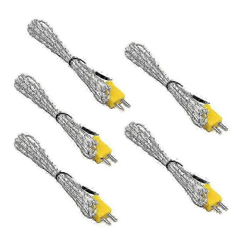 K-type Thermocouple Probe Sensor Wire Temperature Controller -50 To 400c 5pcs