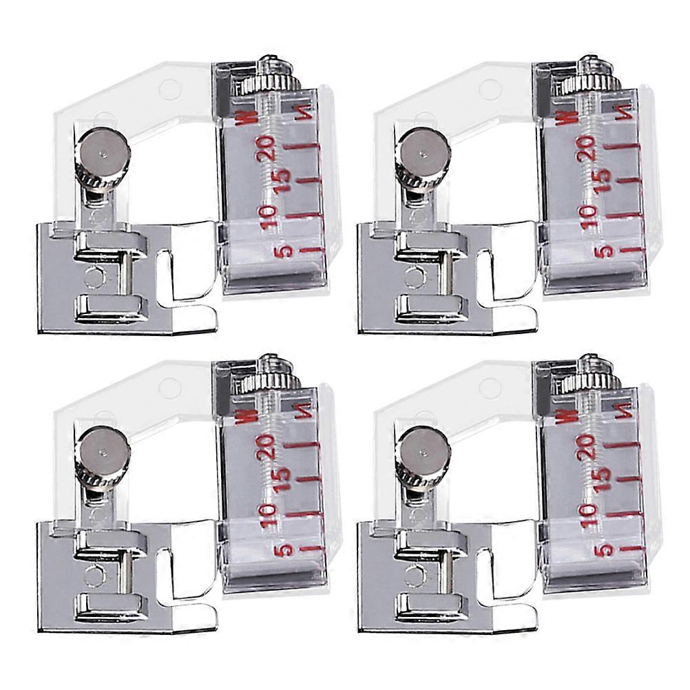 Sewing Rolled Hemmer Pressing Tool for Home Users Clothing Projects Silver 4.2 x 4.2 x 5 Cm 4Set