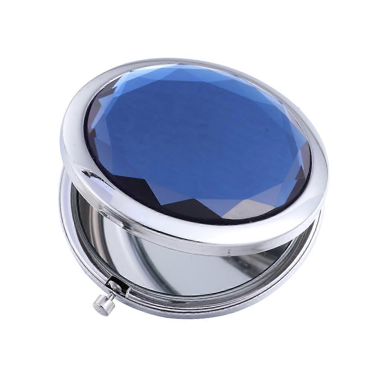 Folding Double Sided Makeup Mirror, Portable Compact Cosmetic Handheld Mirror for Travel Purse with HD Surface and Convenient Design