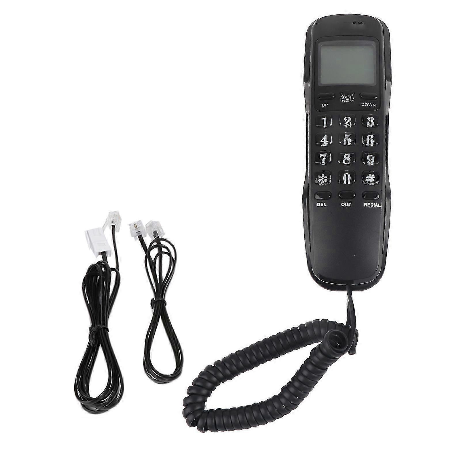 KX T888CID Caller ID Display Home Office Telephone ( Telephone Line with Random Color)(Black )