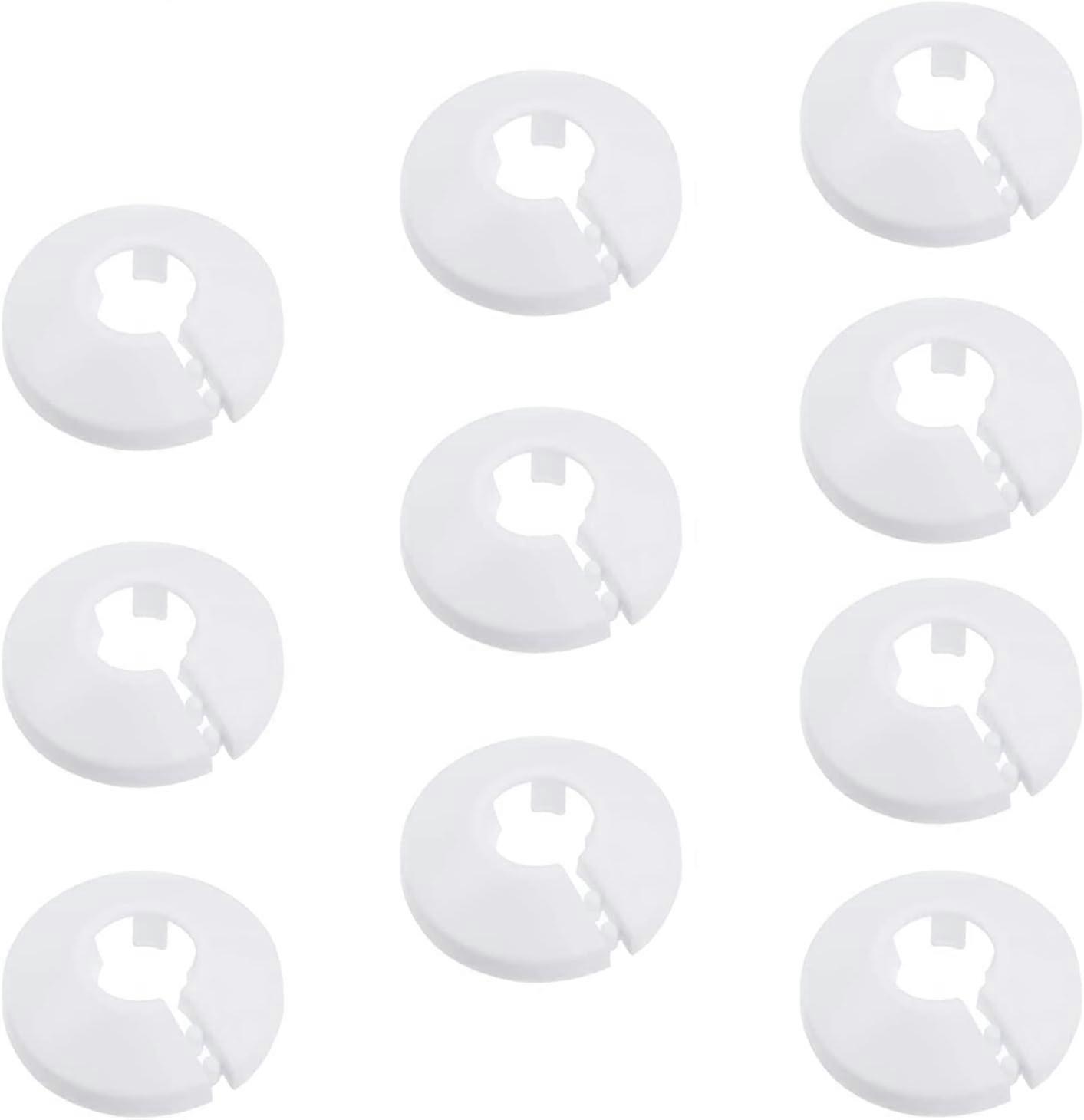 10pcs Radiator Pipe Clip Covers, Solid Plastic Pipe Decorative Pipe Covers