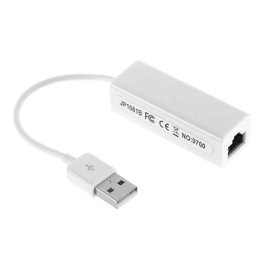 Network Adapter USB/RJ45 for Network Connection over USB White