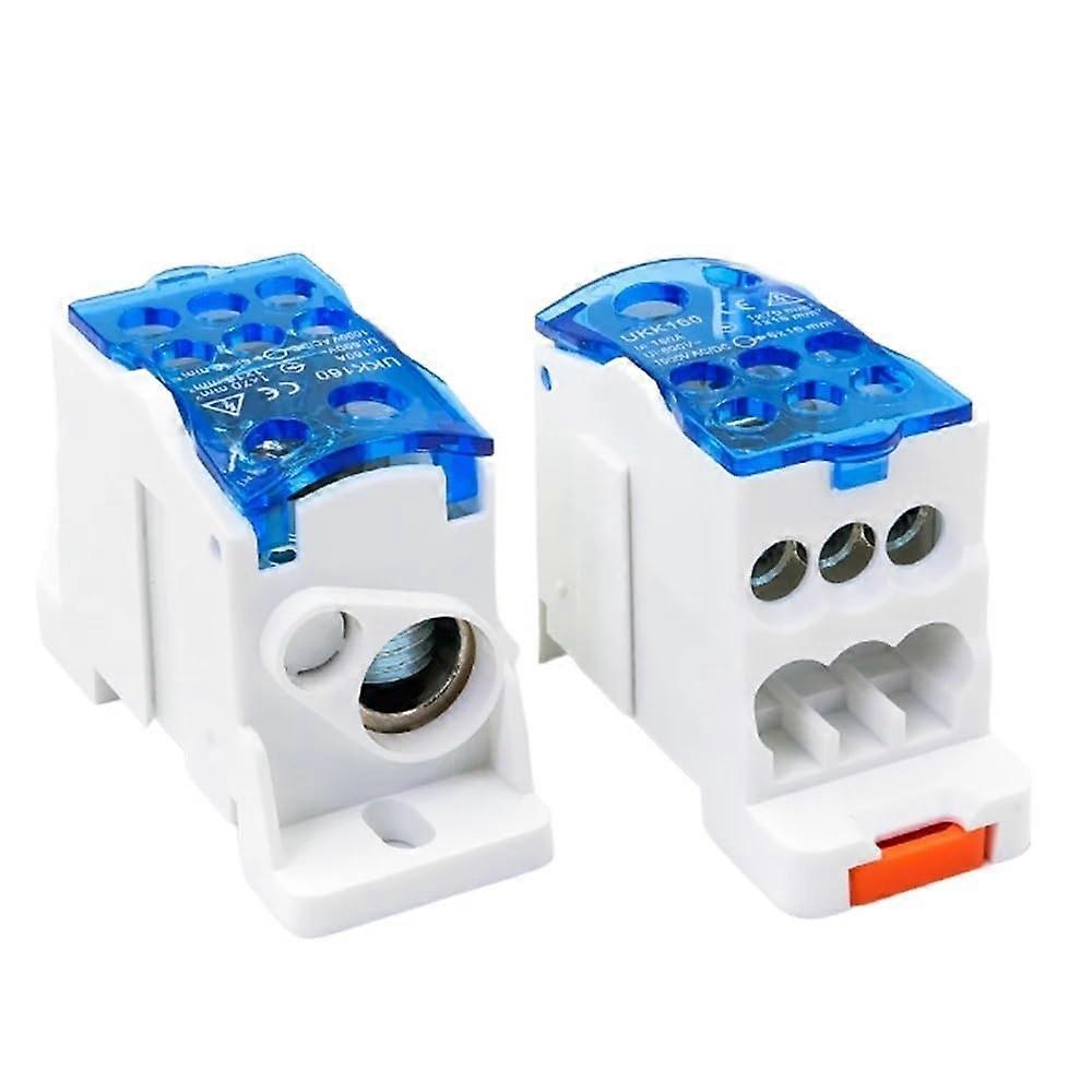 1 Piece UKK160A DIN Rail Terminal Block One In Six Out Power Distribution Block Wire Connector Junction Box Ref: 1829