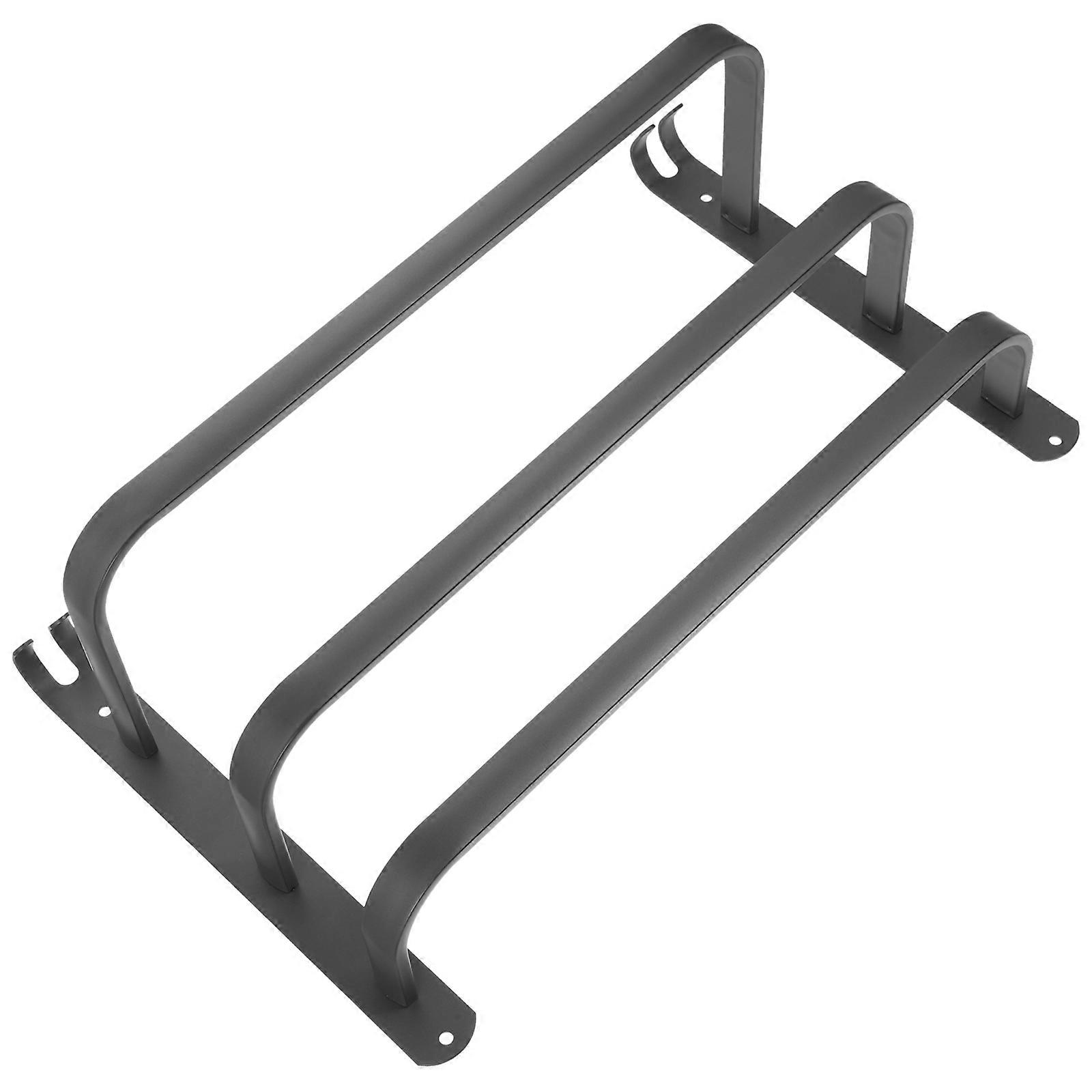 Towel Rack for Kitchen Storage Hanging Towels Silver 38.50X14.00X2.00CM Simple Design Bathroom Use 3Pcs