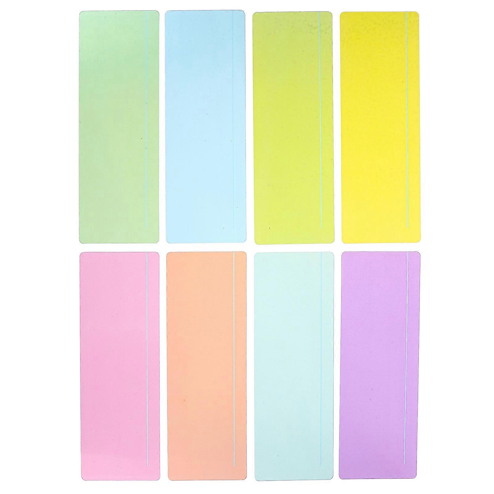Clear Guided Reading Strips – 8pcs Transparent Bookmarks with Horizontal Lines for Students and Teachers – Visual Tracking Aid for Enhanced Reading