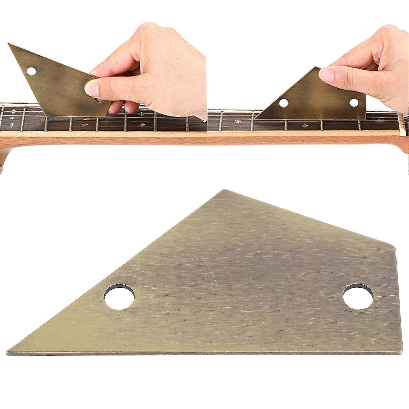 Guitar String Action Gauge Metal String Height Gauge Ruler Fret Rocker Measuring Tool 