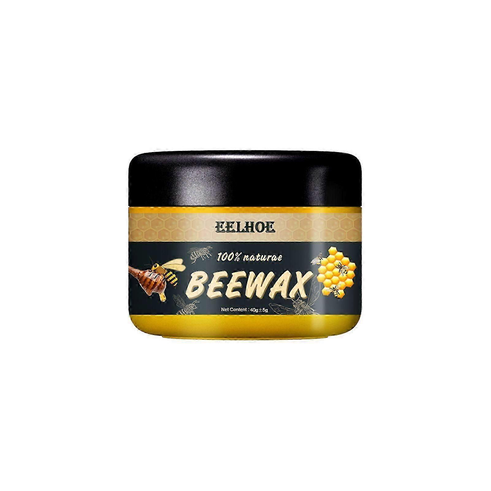 Polerowanie mebli Wosk pszczeli Naturalna przyprawa do drewna Wosk pszczeli Polerowanie wosku pszczelego Wodoodporny wosk do drewna Pielęgnacja podłóg drewnianych Wosk pszczeli 40g