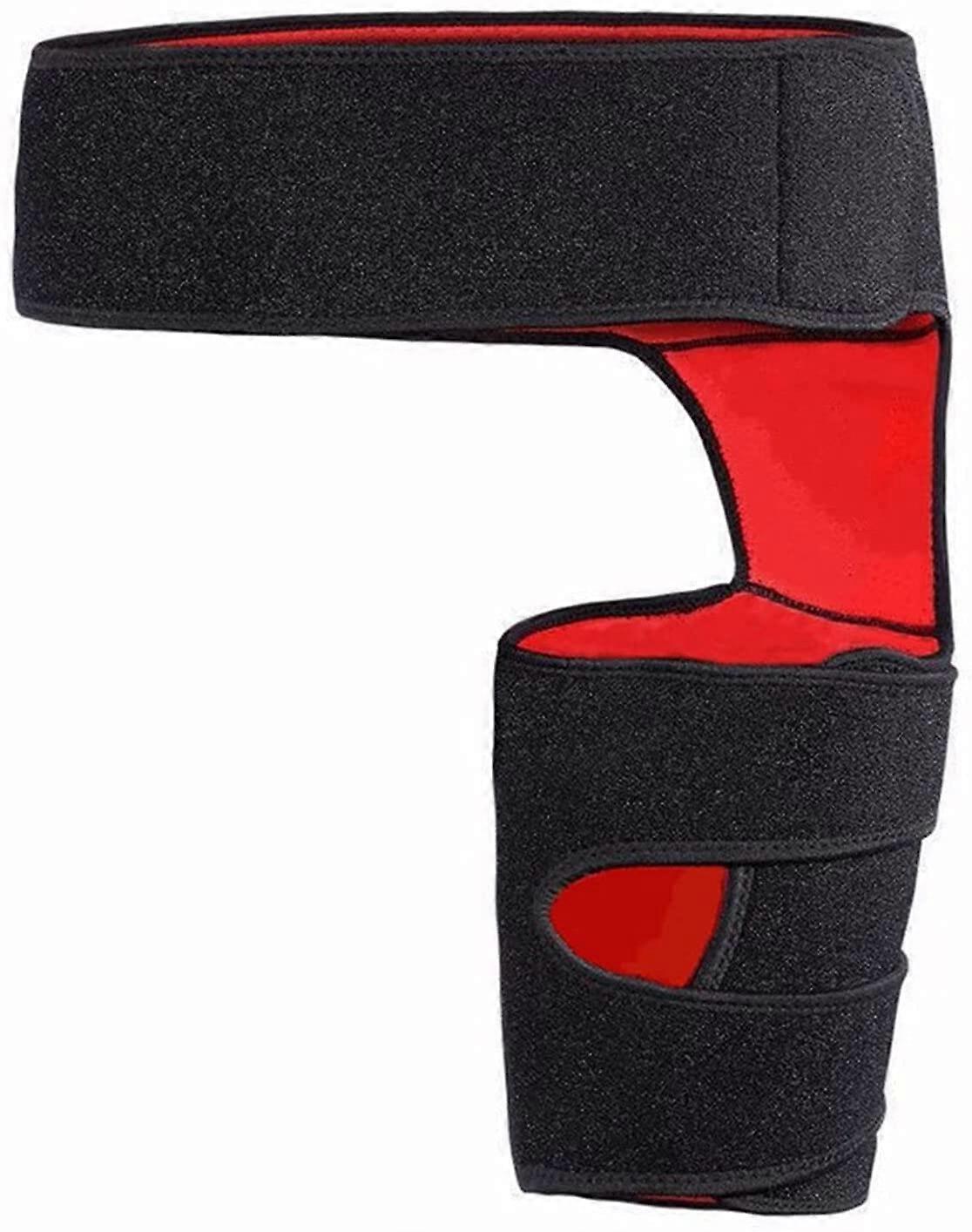 Adjustable Hip Groin Stabilizer Brace for Sciatica Pain Relief, Thigh Compression Support for Muscle Strains and Hip Joint Pain