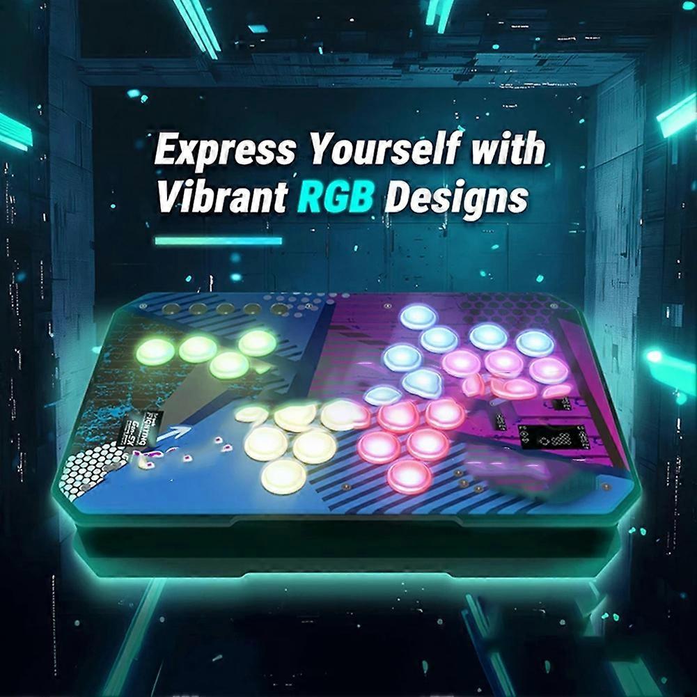 For Gen-5X Fighting Board Multi-Platform Controller with RGB-LED Lighting Effects for /Switch/PC
