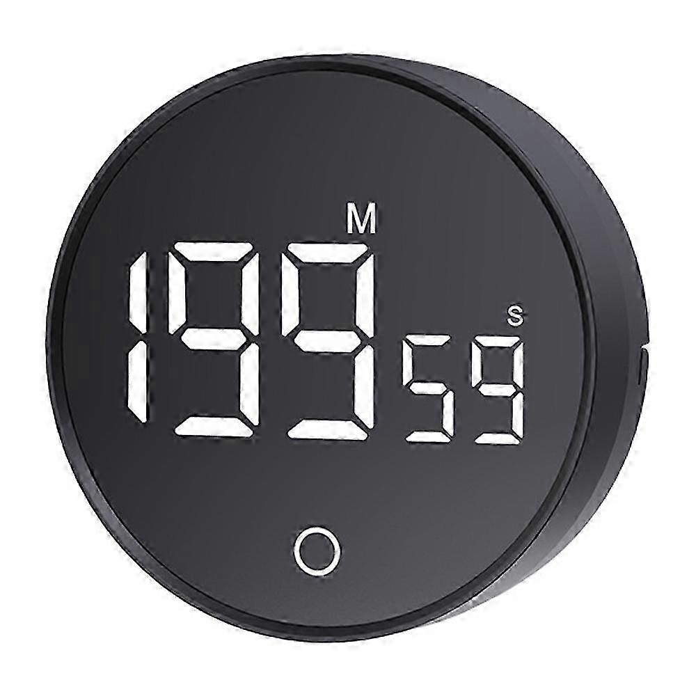 Rotating Countdown Timer Magnetic Visual Kitchen Timer for Students - White