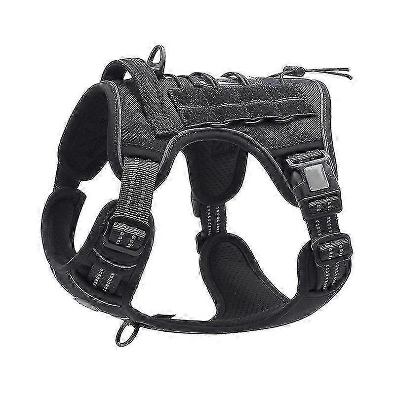 Adjustable Breathable Tactical Dog Harness for Small Medium Dogs, Easy to Wear, Durable Reflective Vest