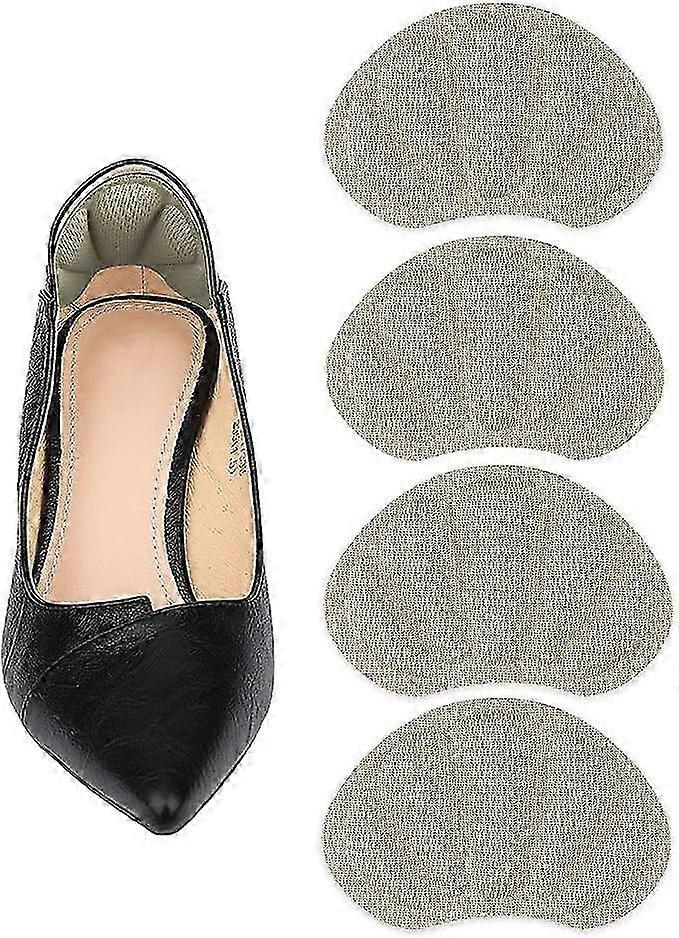 2-Pair Petal Heel Pads (Apricot) – Self-Adhesive for Oversized Shoes – Women’s