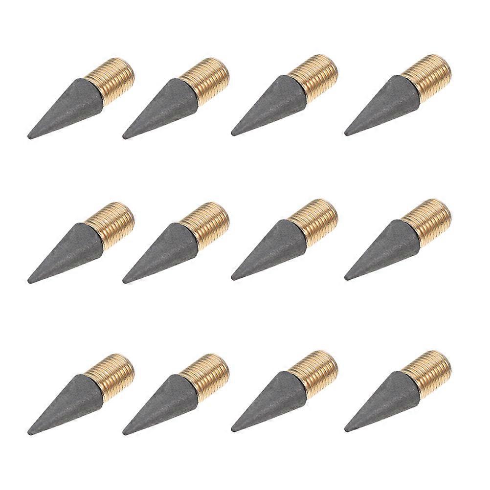 Inkless Pencils Tip Portable Inkless Pencil Tips Students Sketching Alloy No Sharpening Required 12Pcs