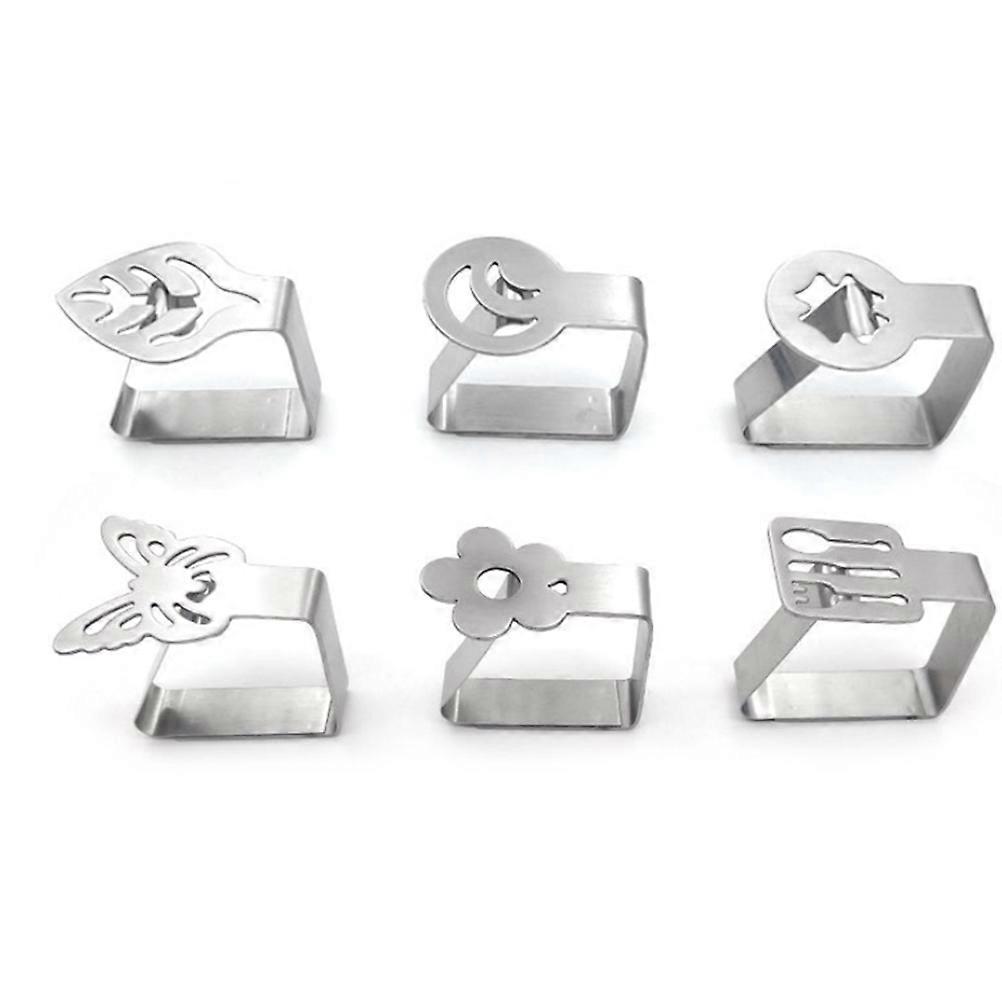 Table Cloth Holders Clips Silver Windproof Dining Table Accessories for Buffets and Dinners 4Pcs