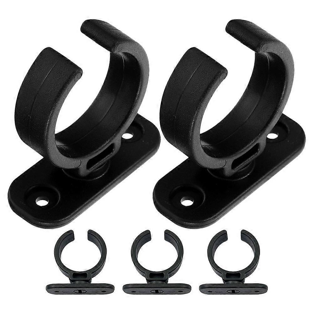 5pcs Durable Plastic Mic Holder Clips for Wired & Wireless Microphones – Easy Installation Microphone Stand Accessories for Studio and Performance Use