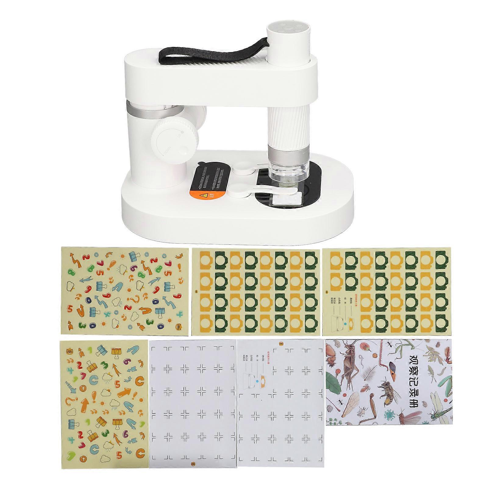 Digital Wireless WiFi Microscope 1X-400X White 2000mAh Battery