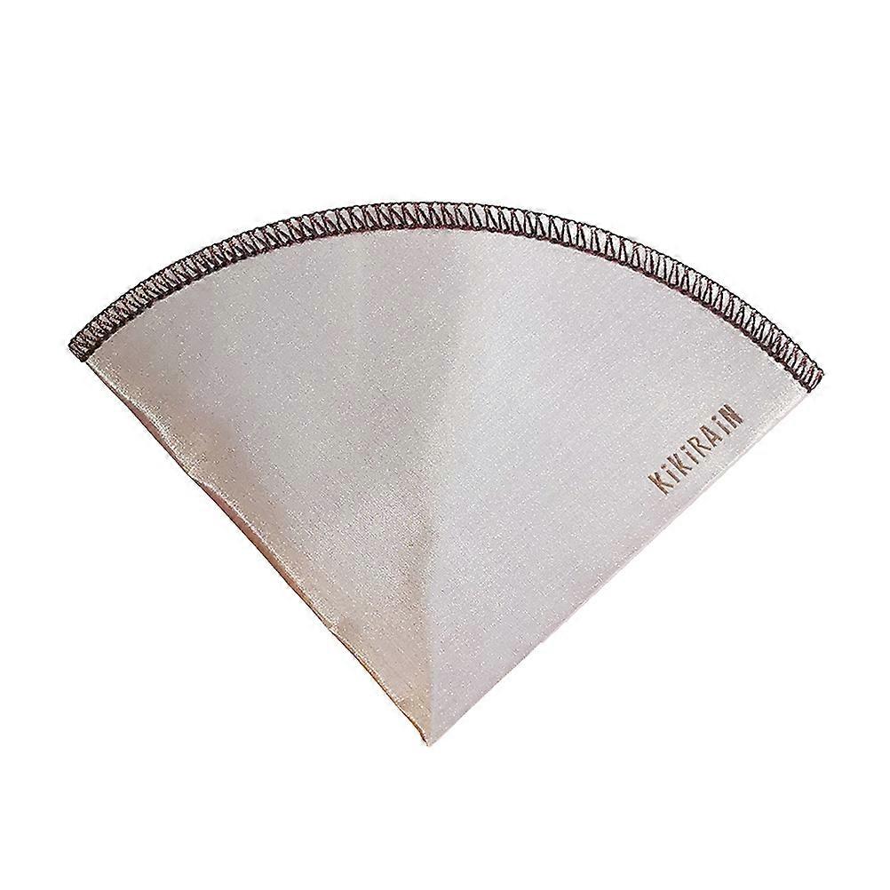 Coffee Filter Cone Stainless Steel Reusable Dripper Silver Size 2 For Café Use 1Pack