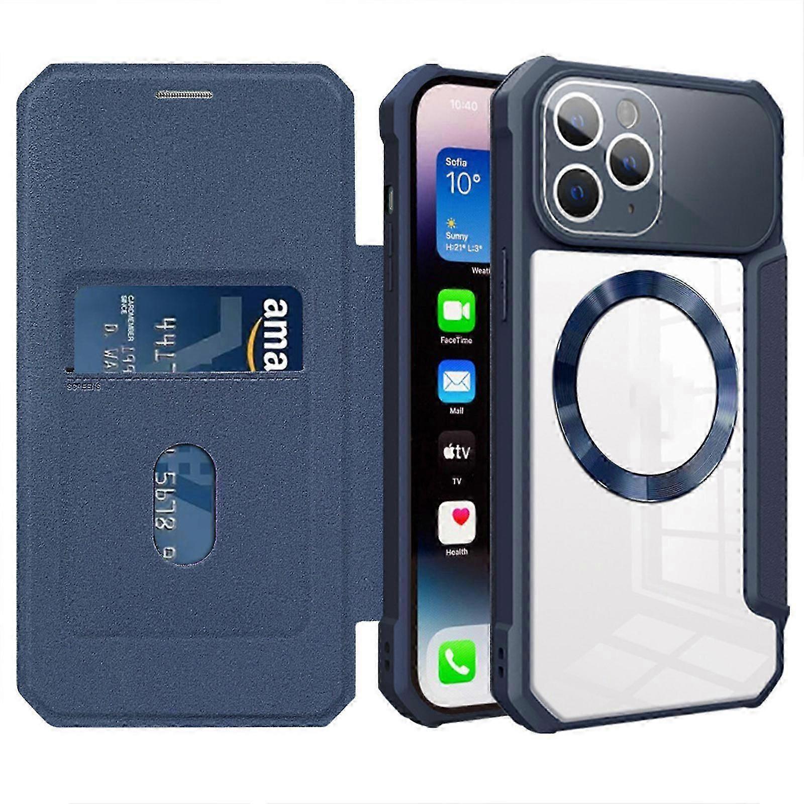 Case for iPhone 15 Pro Max/15 Ultra Case Wallet Compatible with Magsafe, Shockproof Full Protective Flip Folio Wallet Case