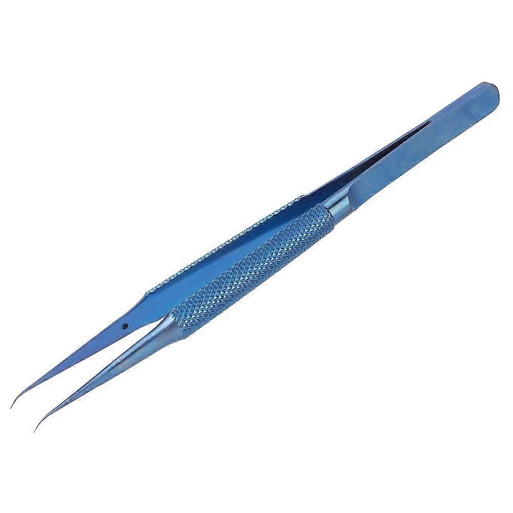 Ti Alloy Microscope Tweezers With Pointed Curved Tips - Fine Tip Electronics Repair Tool For Jewelry, Lab, And Hobbies