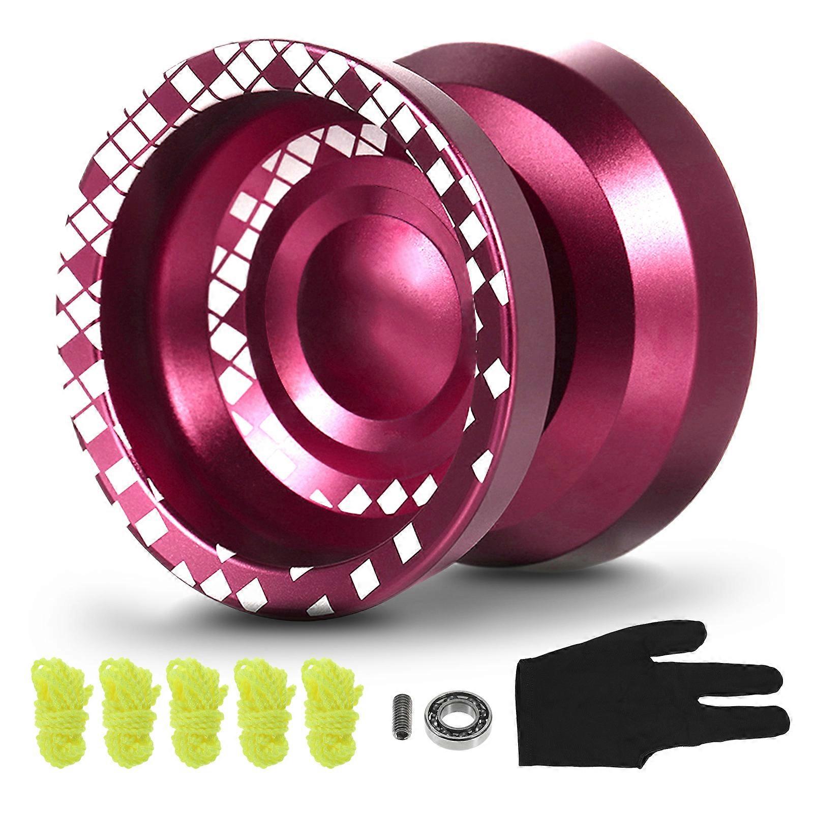 2er-Pack Professionelle Yo Yo Bälle Aluminiumlegierung Reaktionsschnelles YoYo mit nicht reaktionsschnellem Lager für Profis Anfänger