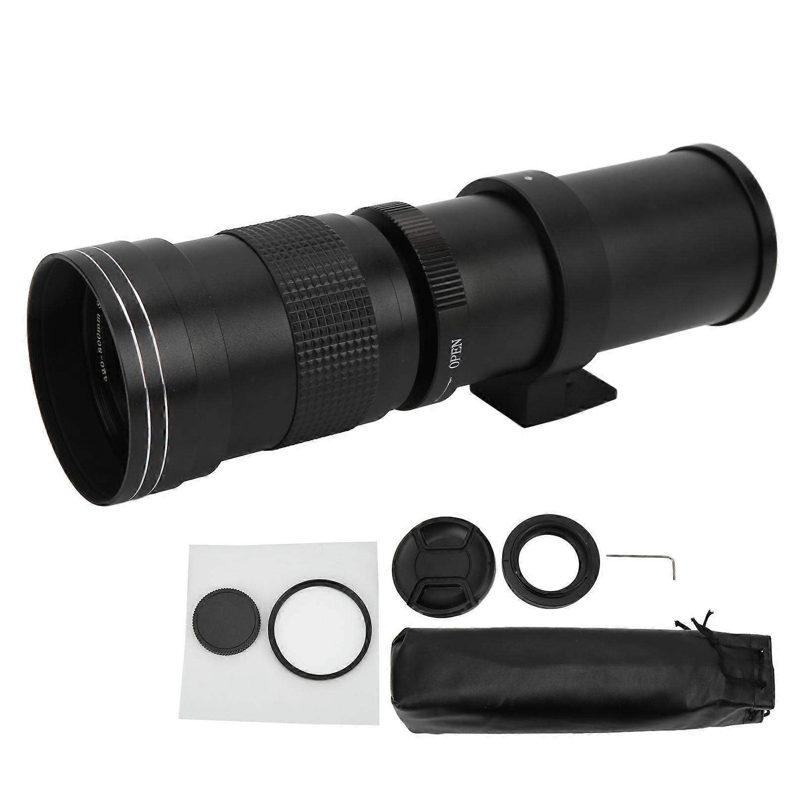 420-800mm F8.3-16 EF τοποθετεί το χειροκίνητο φακό ζουμ με το πανί φακών φίλτρων δαχτυλιδιών προσαρμοστών για τη φωτογραφική μηχανή EOS