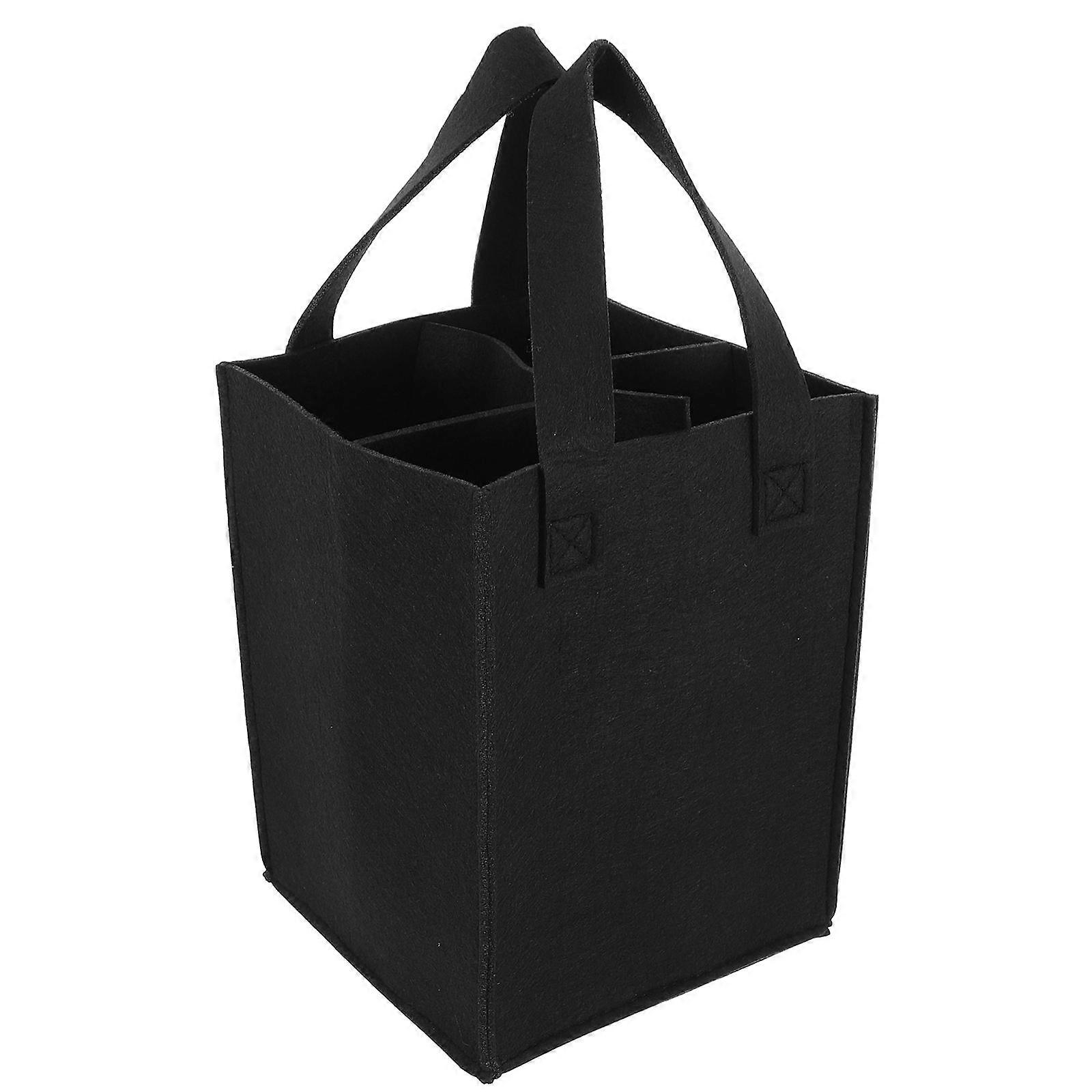 Carrier Felt Bag Chic Design For Beer Bottle .00X17.50X17.50CM Protection From Scratches And Impacts 1Pcs