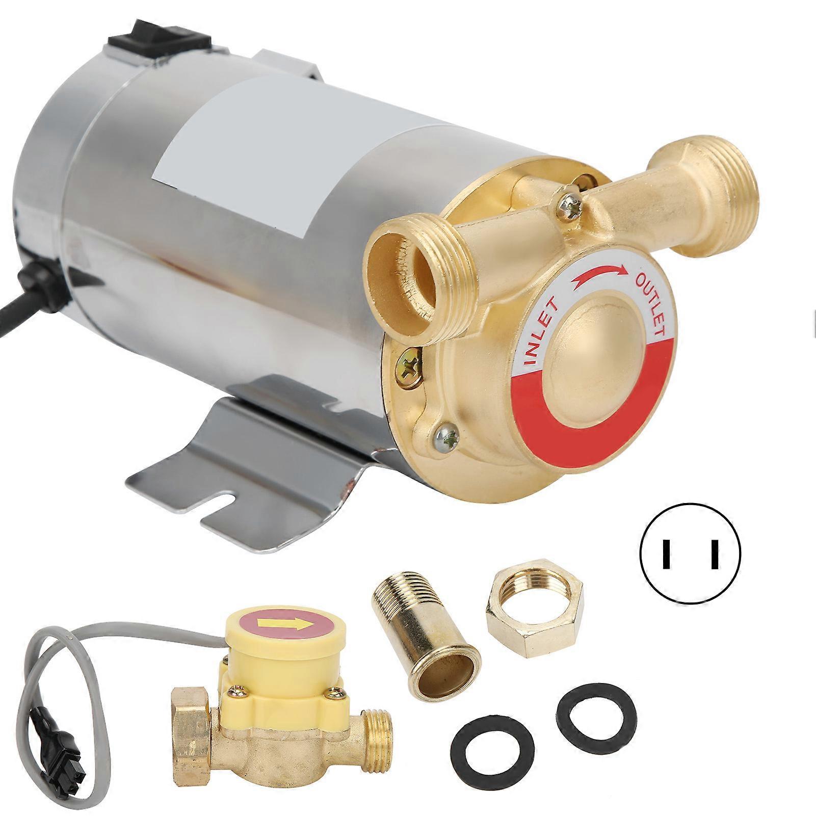 Booster Pumpe Lille Automatisk Husholdnings Brusebad Vandvarmer Forsyningspumpe Kit 100W WG-100