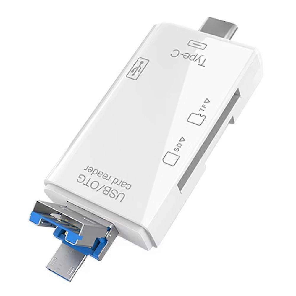 OTG SD TF Type C Micro-Sd Card Reader Type C to Usb Otg Adapter 6 In1 USB 2.0 TF Card USB Flash Drive Card Reader A