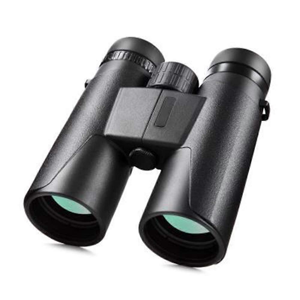 10x42 HD Roof Prism Compact Binoculars, waterproof, fogproof and shockproof, suitable for birdwatching, stargazing and hunting, black
