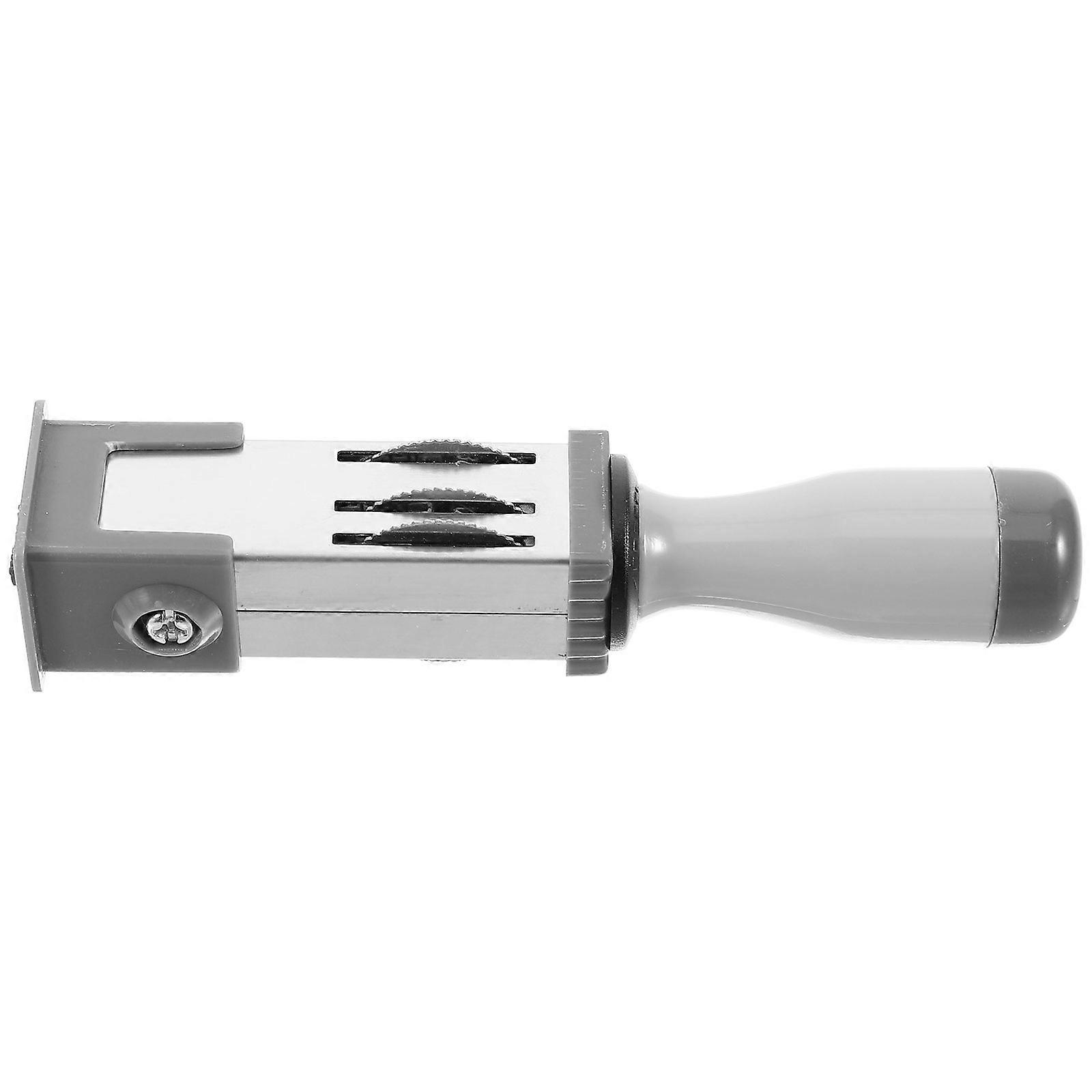 Small Date Stamper For Home Users Diy Roller Knob Silver 10.50X2.10X2.10CM Date Printing 1Pack